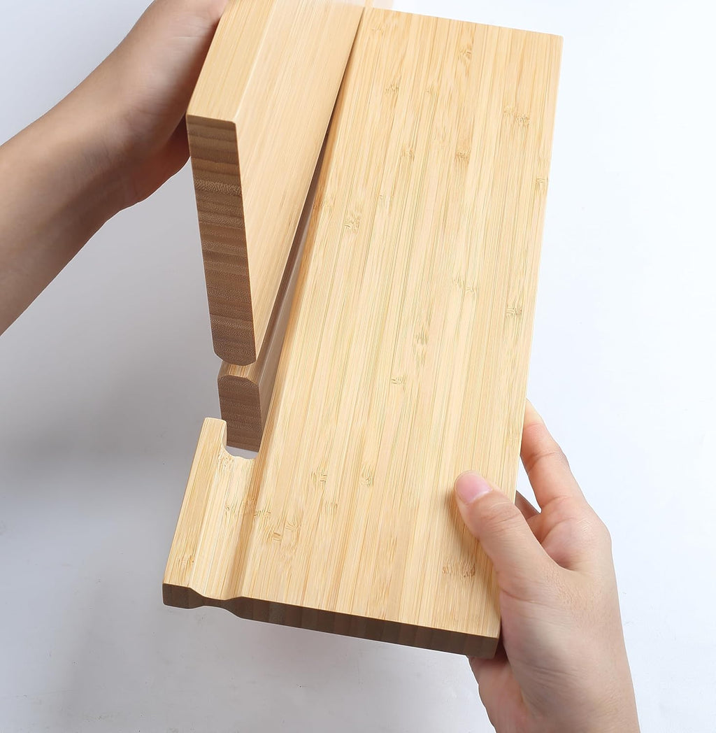 Magnetic Knife Block Bamboo Detachable WS4