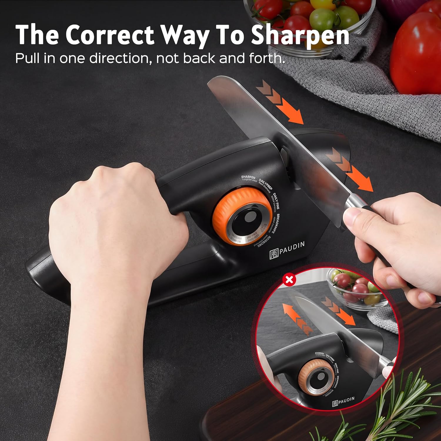PAUDIN 5-Stage Knife Sharpener KS2-B