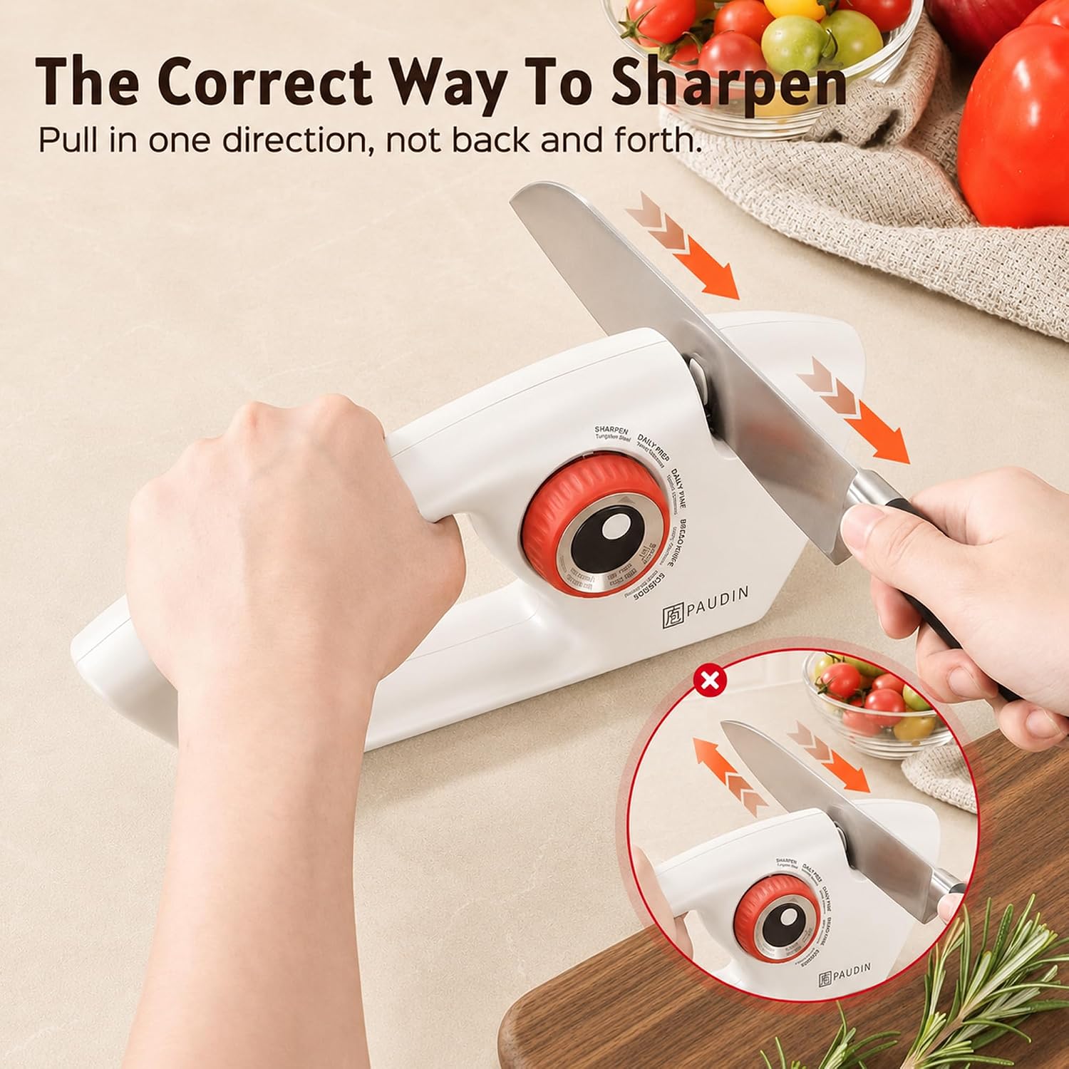 PAUDIN 5-Stage Knife Sharpener KS2-W