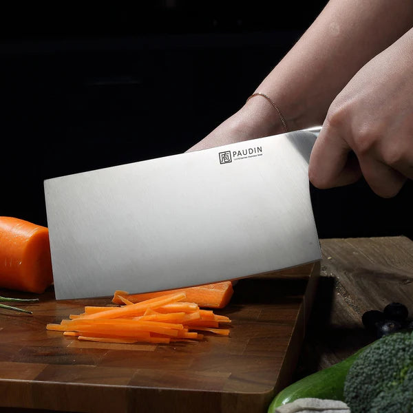 Ultra Dark Premium 8" Chinese Cleaver Knife D4
