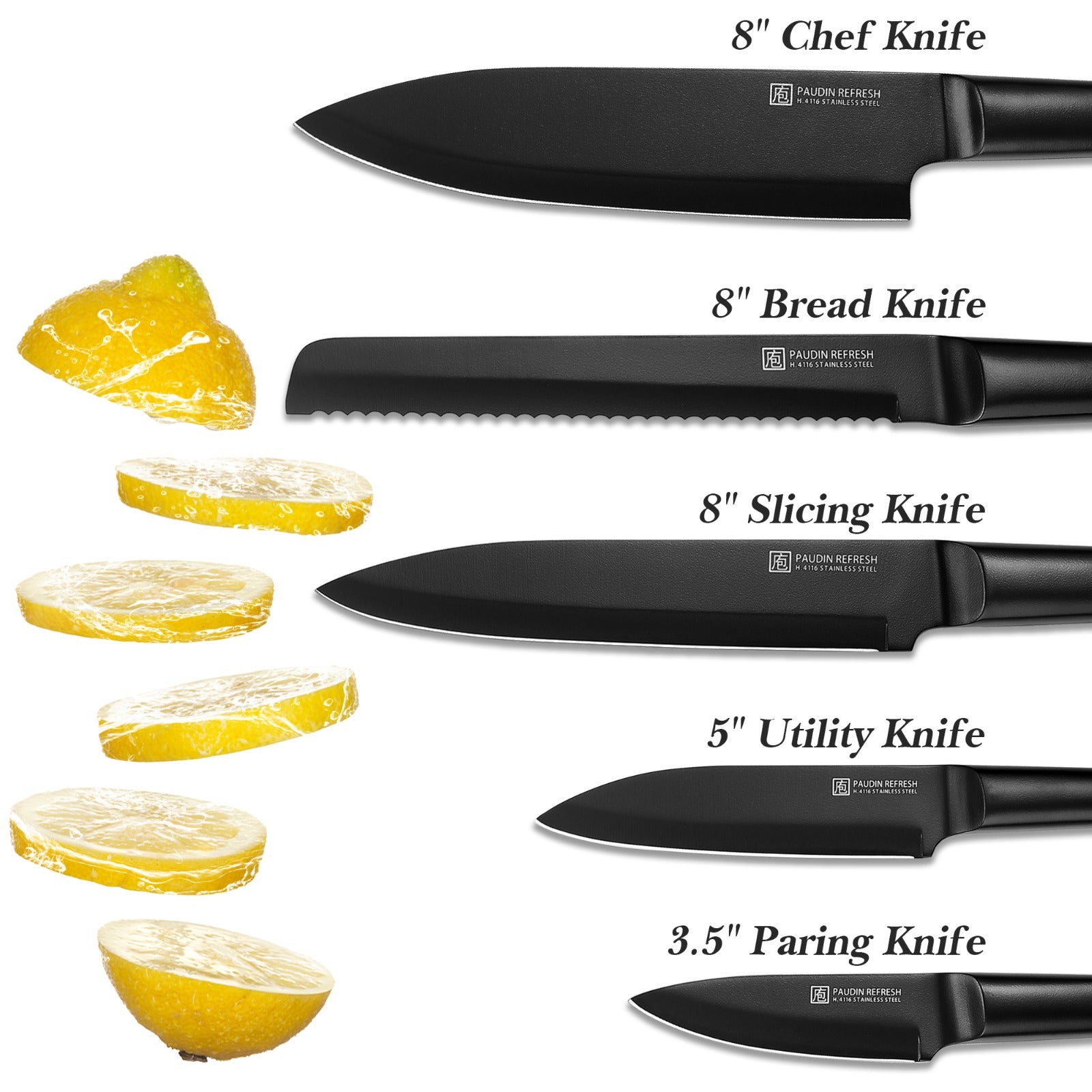 Refresh Coating 5Pcs Knife Set RCT5
